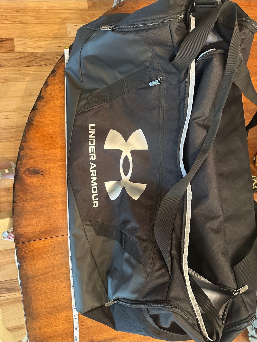 Under Armour Black & Silver Men's Duffel Bag